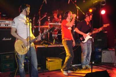Stark©Band bei einem Live-Akt ... äääh life-act.