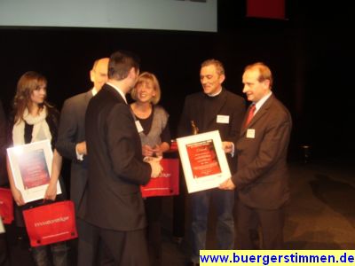 Pressefoto: http://www.buergerstimmen.de/ , 2008 © Die BS Rotortechnik Technik GmbH erhielt im Bereich Handwerk und Dienstleistungen den ersten Preis