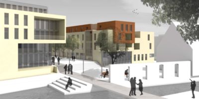 Pressefoto: http://www.deltabau.de/ , 2009 © Entwurf zum Aussehen des neune Gebäudes für das Stadtbadareal - (c) Delta Bau AG.jpeg