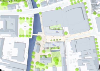 Pressefoto: http://www.deltabau.de , 2009 © Aufsicht auf das ehemalige Stadtbadareal mit der Neuplanung - (c) Delta Bau AG.jpeg