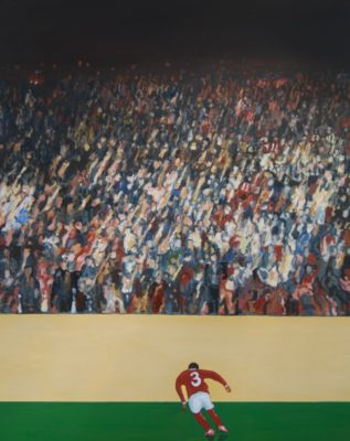 Pressefoto: http://www.webgalerie-hollmann.de/ , 2010 © 'Großes Rasenbild 23' von Ulrich Hollmann aus 2010, Öl auf Leinwand, 100 x 80 cm