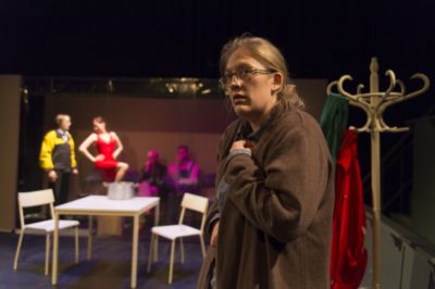 Foto vom Pressemelder: Dirk Opitz für Theater im OP , 2012 © Birthe Schulz-Kullig als Vergewaltigungsopfer