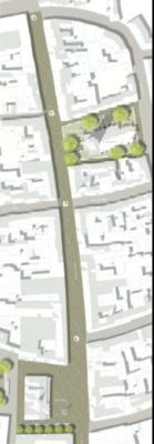Pressefoto: , 2008 © Entwurf Club L 94 - außer der neuen grauen Granitierung wird eine neue Beleuchtung vorgesehen - Fahrradparkplätze fehlen - Bänke für Senioren Fehlen - Spielgeräte fehlen